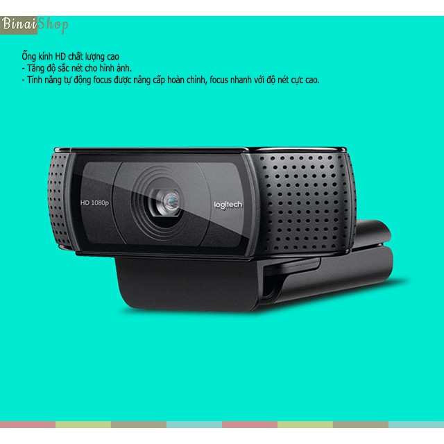 [BH: 24 tháng] Logitech C920E - Webcam Full HD 1080P Họp Trực Tuyến, Tương Thích PC, IP Tivi, Android Box