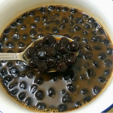 Sữa tươi trân châu đường đen Bếp xíu xiu, Set nguyên liệu 3 vị cacao, matcha, vani