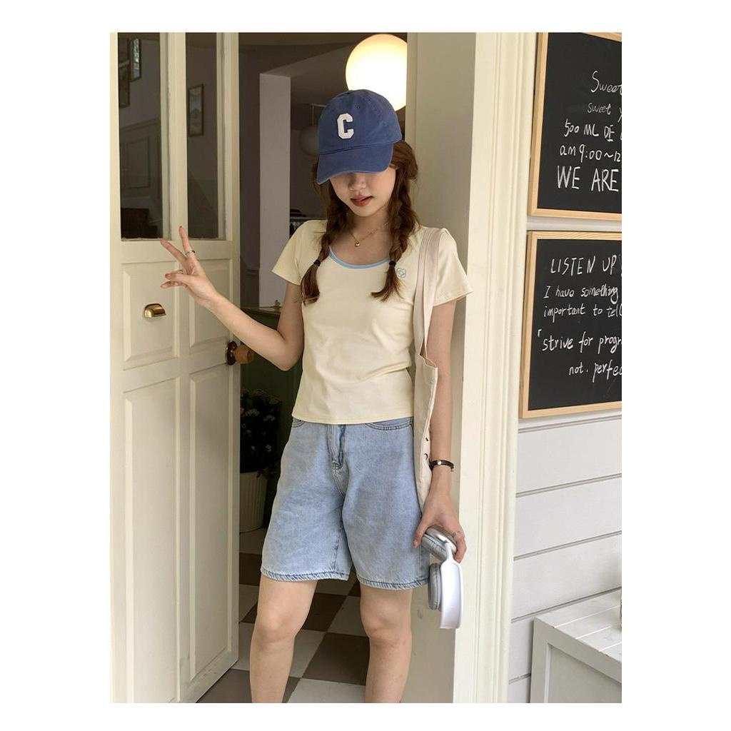 Áo Thun Cộc Tay Dáng Ôm Dễ Phối Đồ 63896