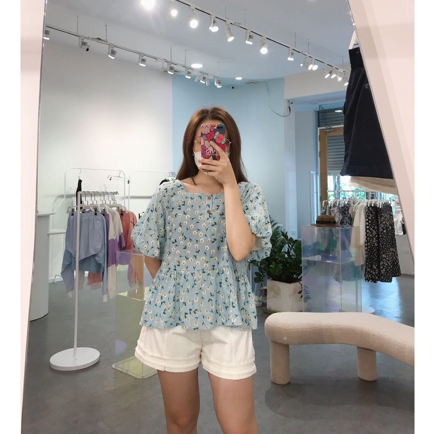 Áo babydoll cotton hoa DAISY BABYDOLL TOP