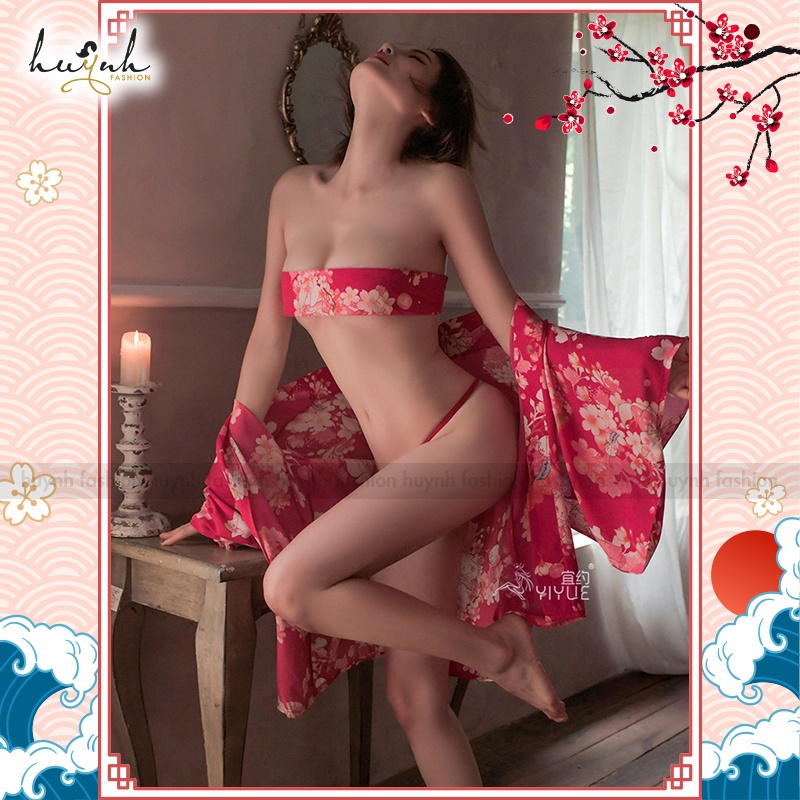 Áo Choàng Ngủ Cosplay Kimono Hóa Trang Phong Cách Nhật Bản Gợi Cảm - CO22