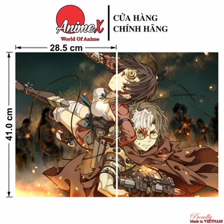 Combo 2 Tấm PosterAnime Thiết Giáp Chi Thành - Koutetsujou no Kabaneri - Kabaneri Of The Iron Fortress By AnimeX