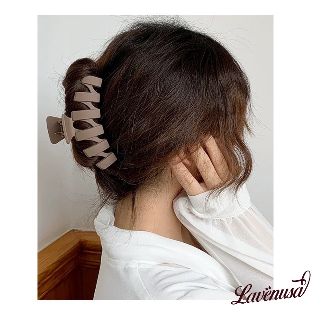 Kẹp tóc càng cua phong cách Hàn Quốc size lớn nhiều màu đẹp LAVENUSA CT15