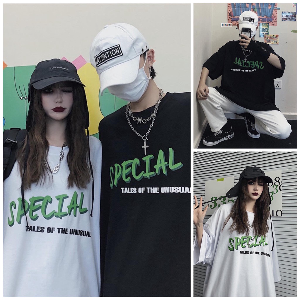 Áo Phông Tay Lỡ Form Rộng SPECIAL Oversize Phong Cách Cá Tính,Áo Phông Special Unisex Nam/Nữ Hot Hit