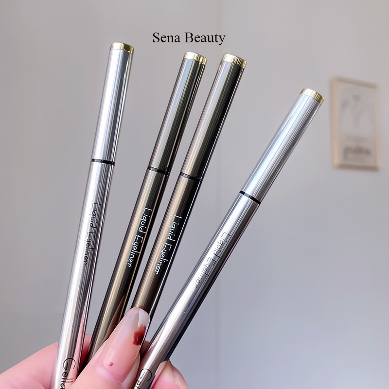 Bút kẻ mí trên và mí dưới siêu nét Gella's Liquid Eyeliner Sena Beauty