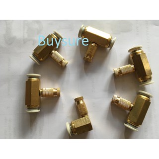 Bộ 6 nối béc phun sương bằng đồng cao cấp( 5 giữa + 1 cuối )