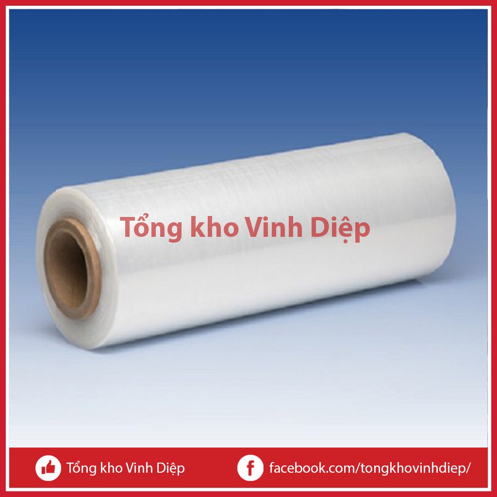 Màng chít màng PE siêu mỏng siêu dai quấn hàng, quấn giảm béo lõi mỏng khổ 25cm