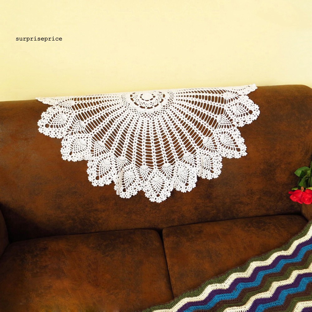 Khăn trải bàn bằng cotton dạng tròn 80cm