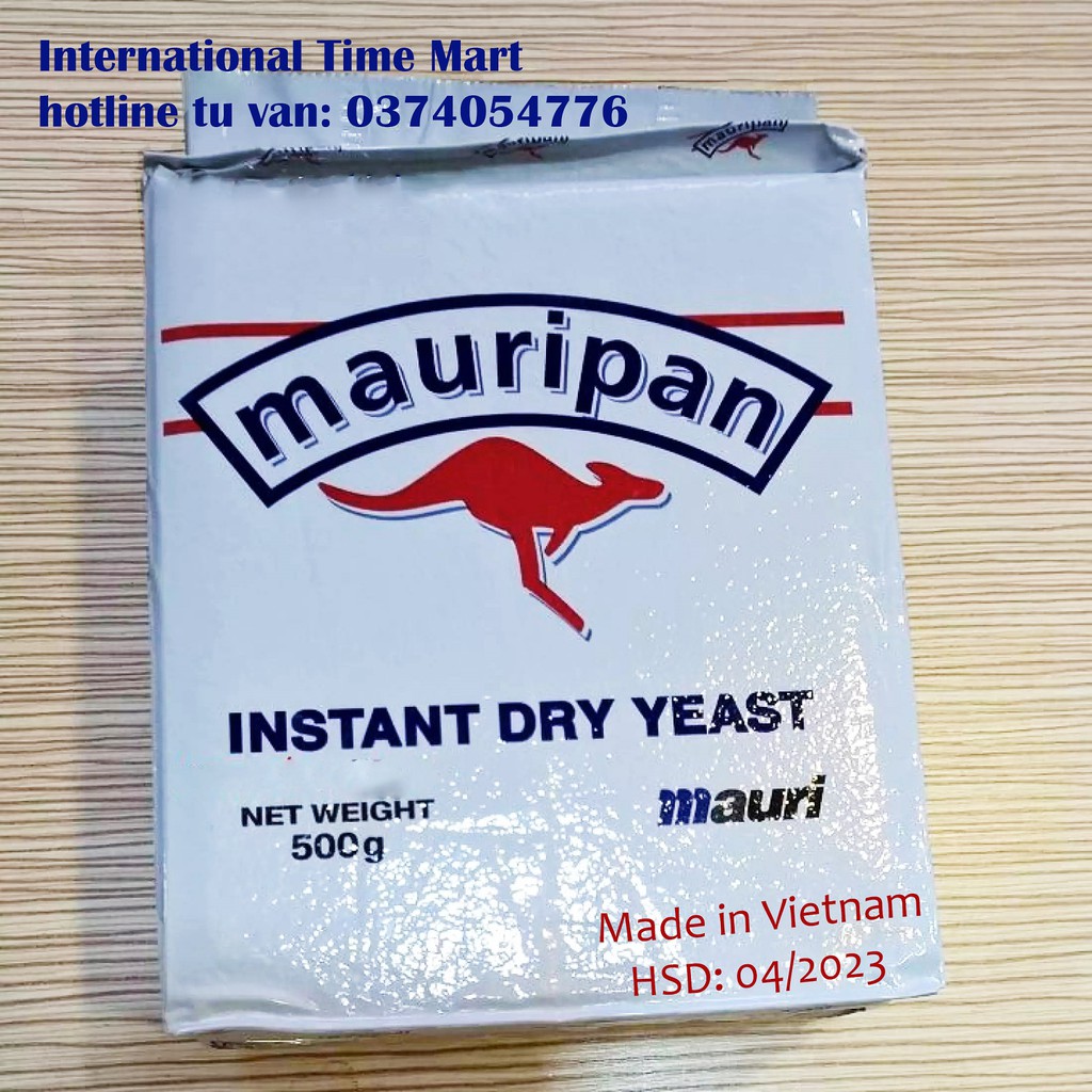 Men nở làm bánh mì 500g men nở Instant Dry Yeast cao cấp men khô làm bánh mì