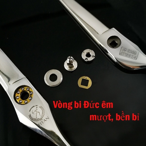 Kéo cắt tóc Titan thép Nhật VG10 sắc bén bền bỉ S260