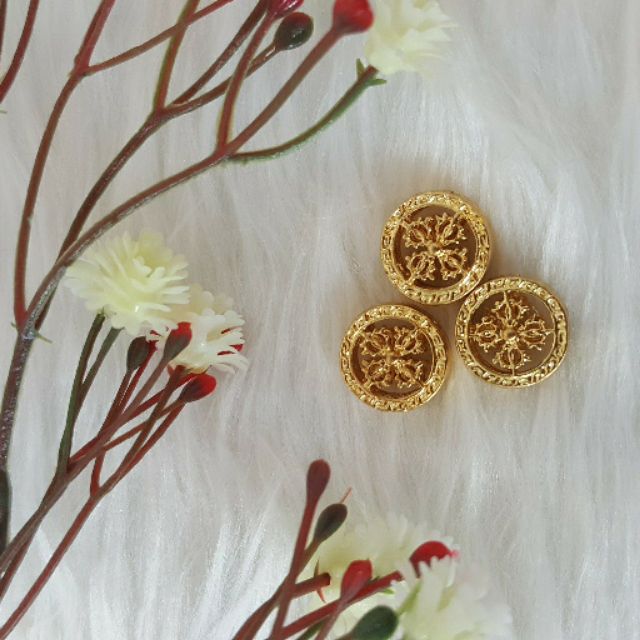 Charm Bánh Xe Pháp Luân Bạc Thái Xi 24k