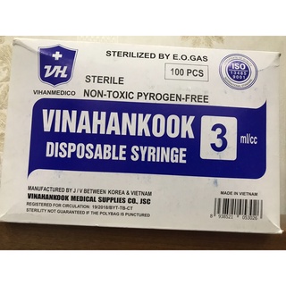 Bơm tiêm, kim tiêm vinahankook sử dụng 1 lần