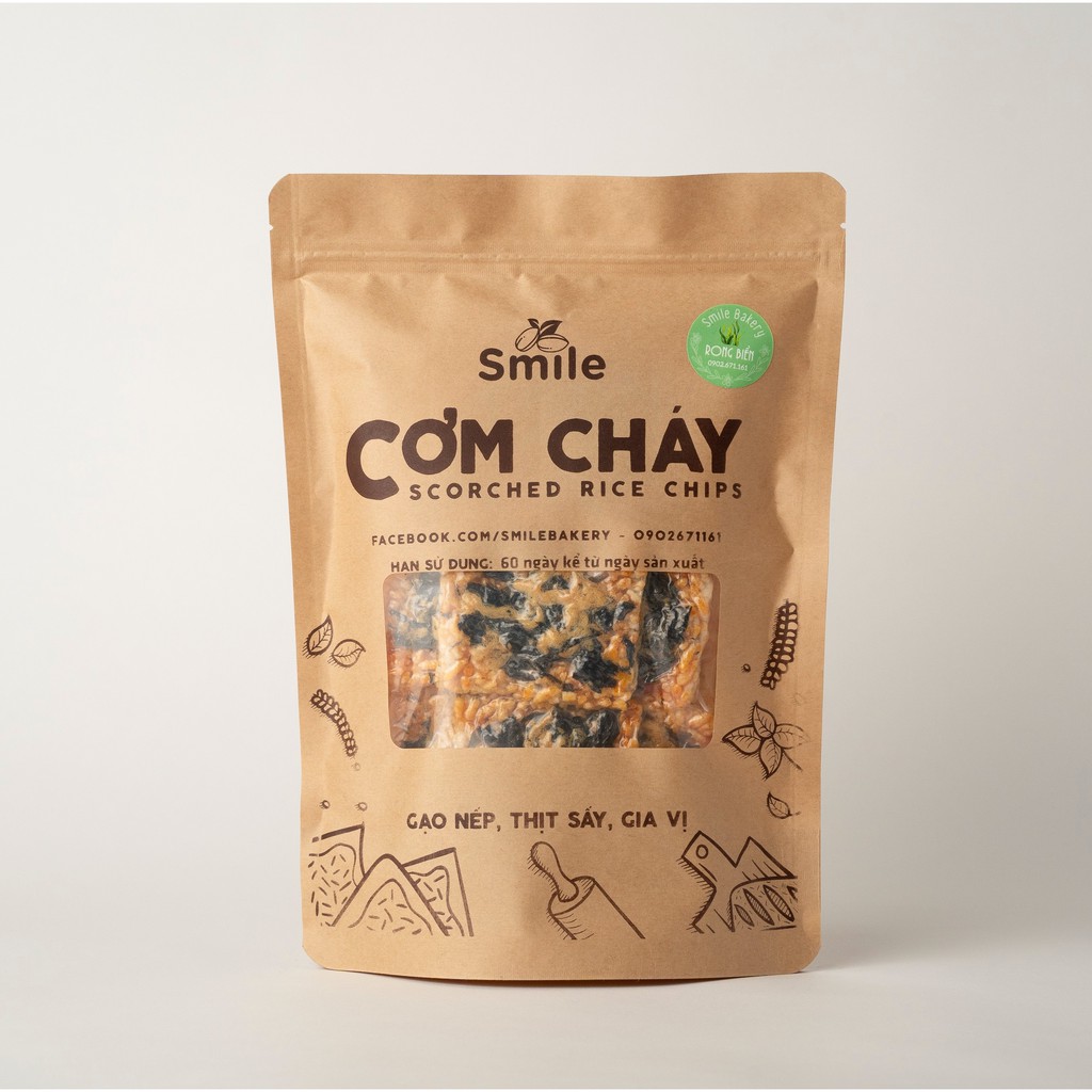 Cơm cháy chà bông rong biển 250gr, cơm cháy vệ sinh nhà làm - SmileBakery