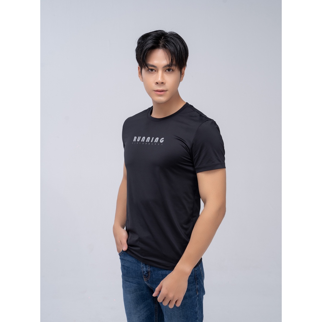 Áo thun T-Shirt nam YODY in chữ Running Thể Thao thoáng mát phù hợp với hoạt động cường độ cao -  STM5015