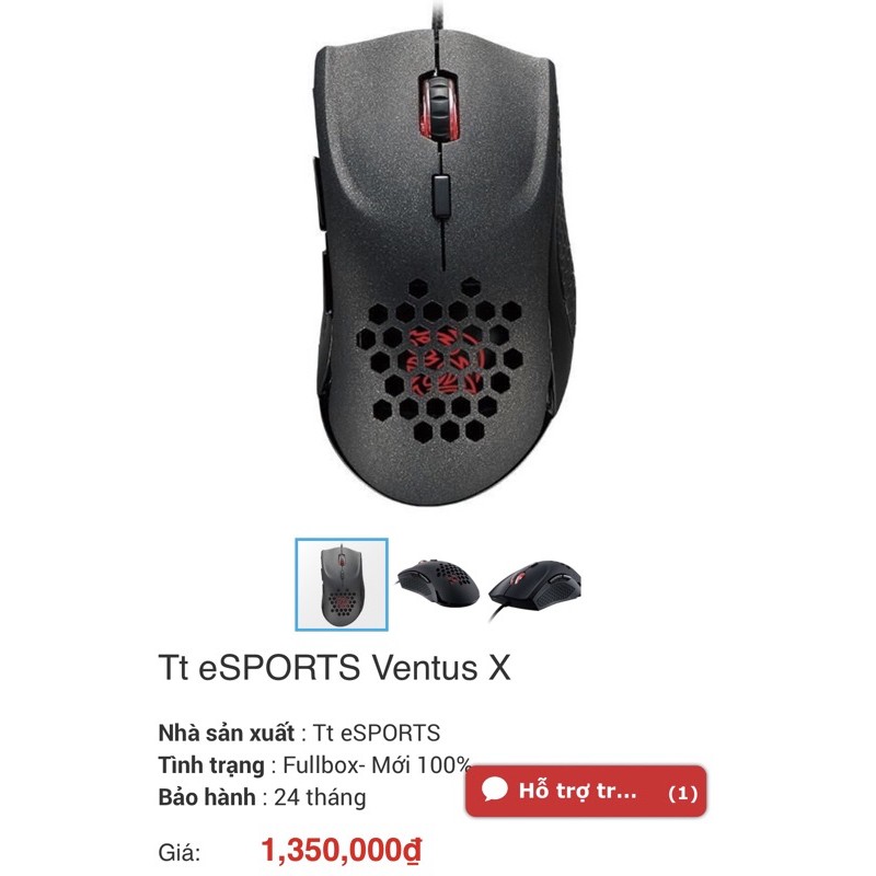 Chuột Tt eSPORTS Ventus X (2ND) CŨ