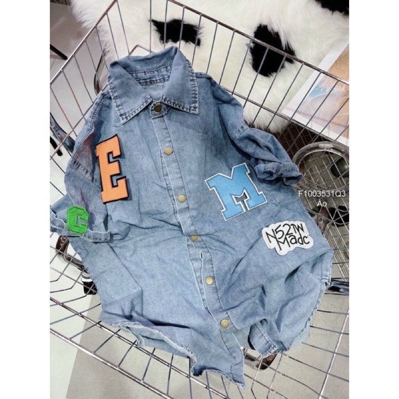 Áo bò phom rộng thêu hoạ tiết hót trend