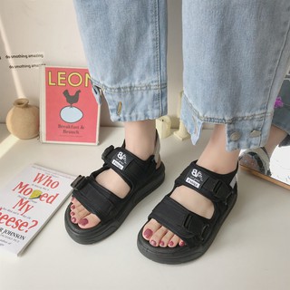 Giày Sandal phong cách Ulzzangs màu đen  FULL HỘP Mã 793