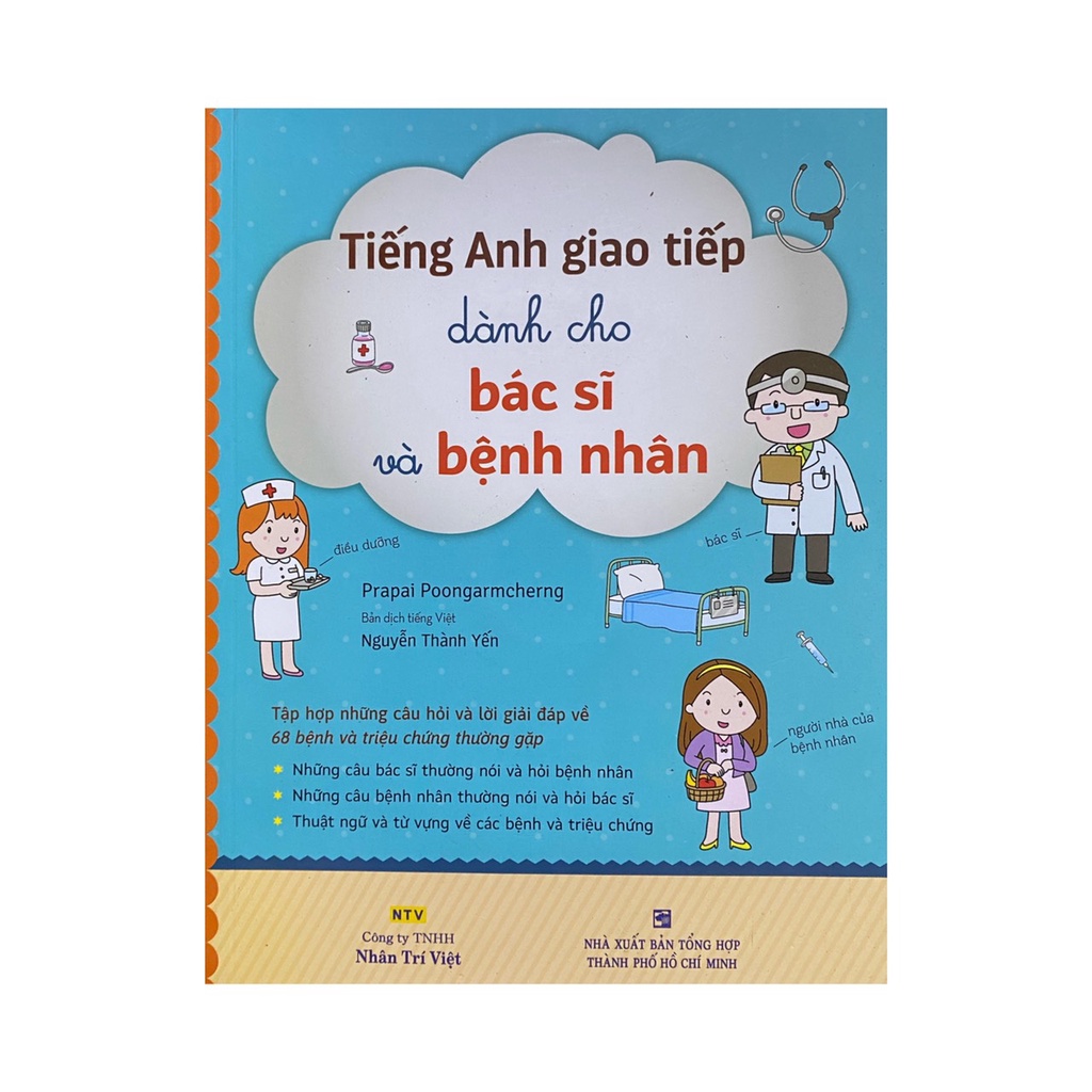 Sách - Tiếng Anh Giao Tiếp Dành Cho Bác Sĩ Và Bệnh Nhân  + Kèm đĩa CD