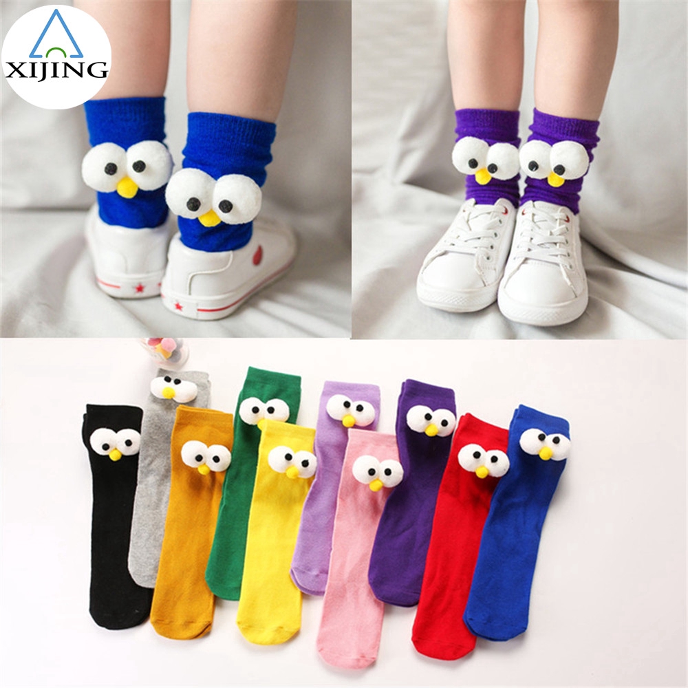 Vớ Cotton Dài Họa Tiết Hoạt Hình 3d Cho Bé