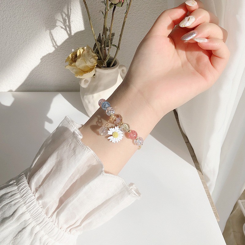 Vòng Tay Chuỗi Hạt Dễ Thương Phong Cách Hàn Quốc