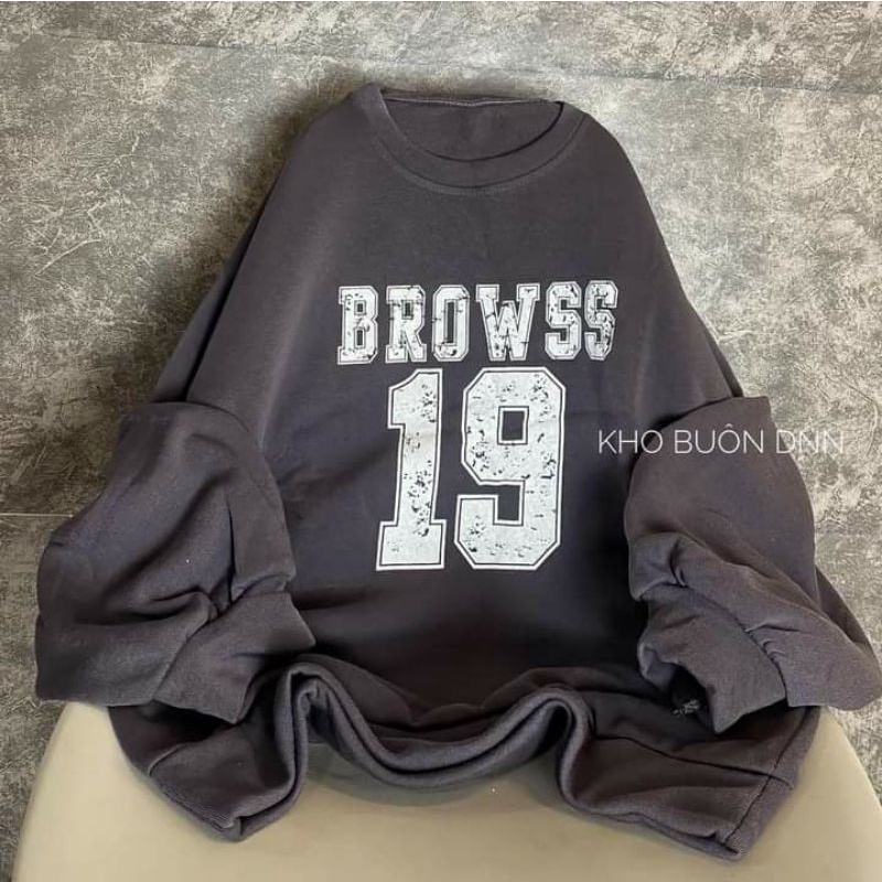 Áo Sweater nỉ cottong Browss tay bồng HARI | BigBuy360 - bigbuy360.vn