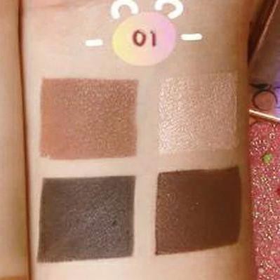 [Auth Thái] Set Bột Tán Mày Tông Nâu Đen Sivanna Pro Eyebrow Set HF3020 No.01 4 Ô | BigBuy360 - bigbuy360.vn