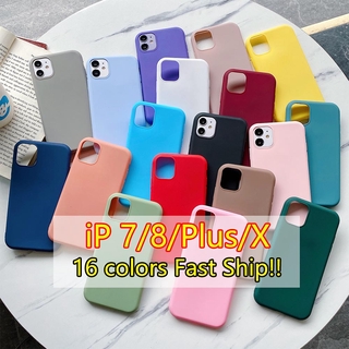 Ốp điện thoại TPU mềm nhám màu kẹo cho iPhone 7 8 Plus X iX Xs SE 2020 7Plus 8Plus