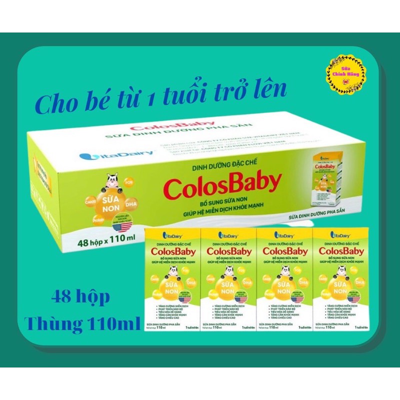 SỮA BỘT PHA SẲN COLOSBABY - THÙNG 110ML