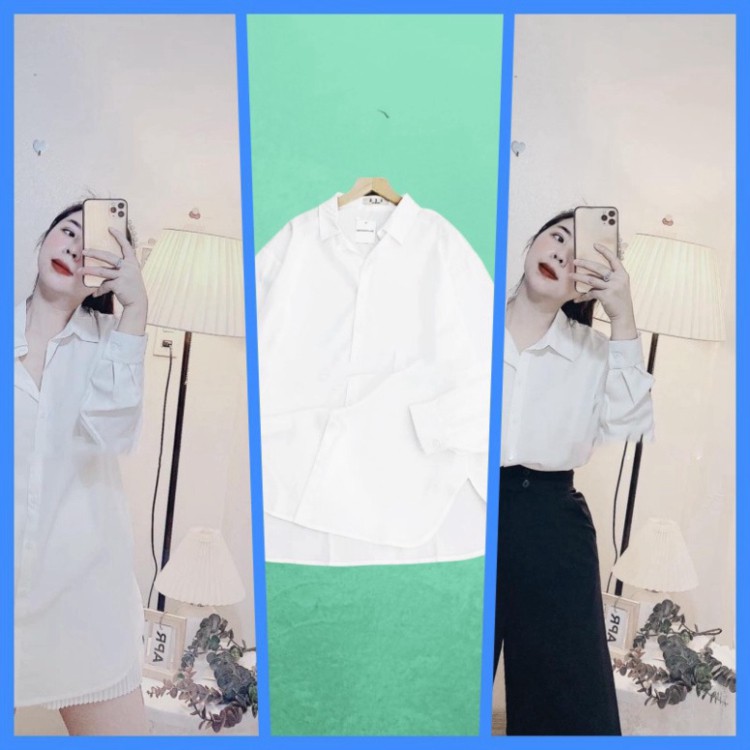 Áo Sơ Mi Kiểu nữ đẹp Form Rộng Phong cách sành điệu Hàn Quốc FreeSize siêu xinh .Candy.Store3138. | BigBuy360 - bigbuy360.vn