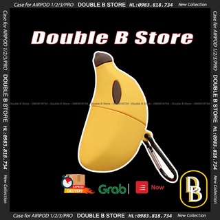 Case airpod quả chuối -  Vỏ bảo vệ tai nghe Airpod quả chuối chống va đập 1038CAQC