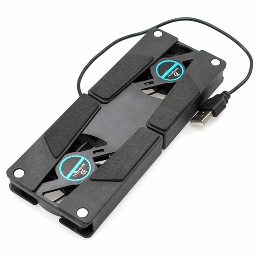 Miếng lót tản nhiệt nhiều màu cho Notebook cổng USB 2 quạt
