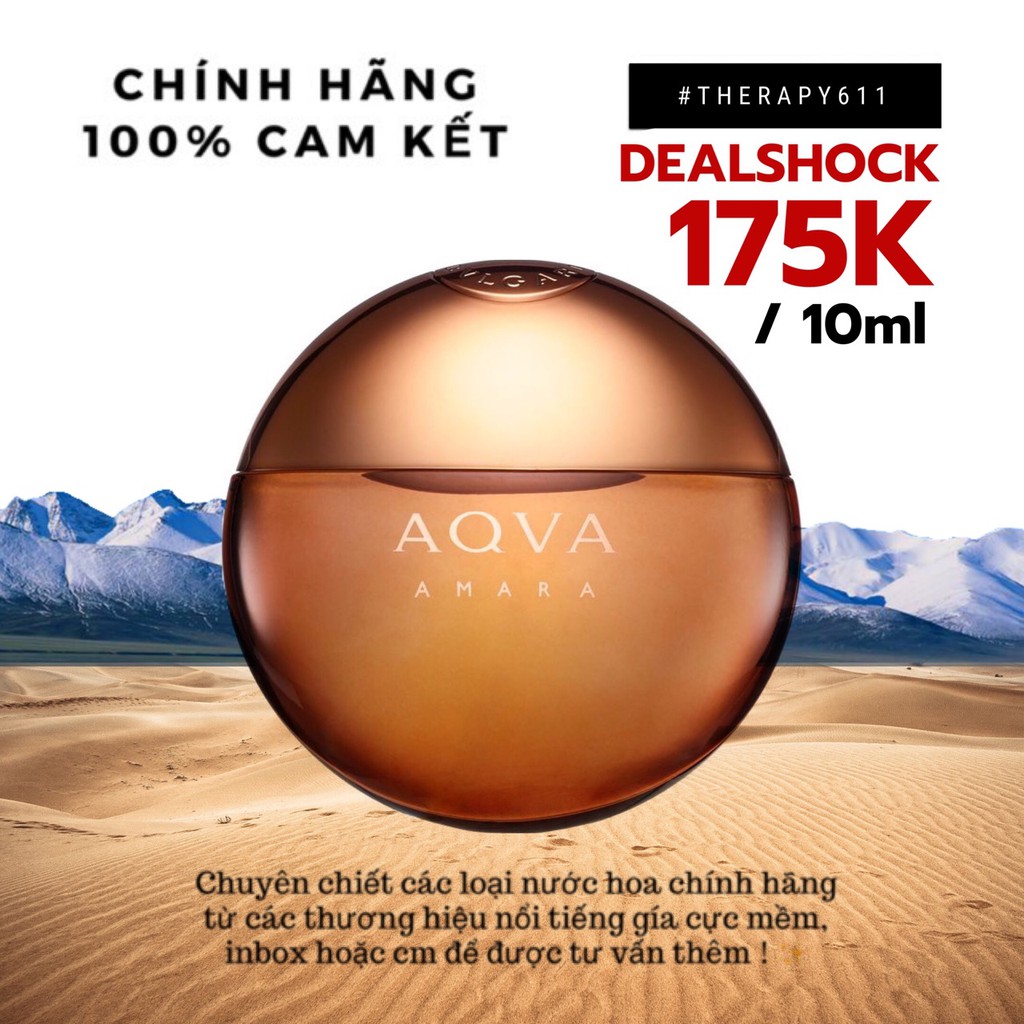 [𝗦𝗔𝗟𝗘]..::✨Nước Hoa Nam Dùng Thử Bvlgari Aqva Amara EDT 5ml/10ml/20ml | BigBuy360 - bigbuy360.vn