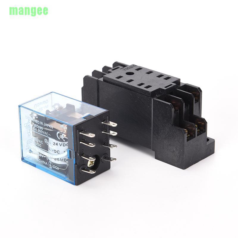 Mô Đun Nguồn 24vdc 5a My2nj Hh52p-l 8 Pins 2p2t Dpdt 24vdc 5a