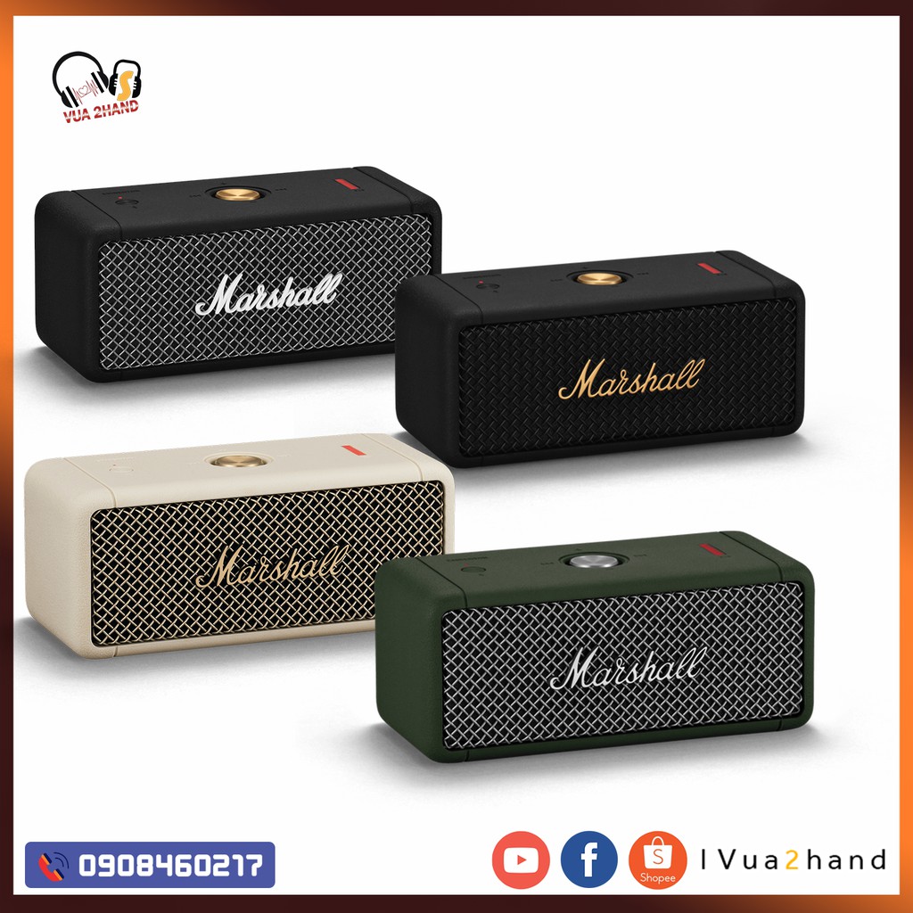 Loa Bluetooth Marshall Emberton chính hãng Mới nguyên seal