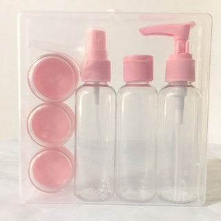 Bộ chiết mỹ phẩm khi đi du lịch hộp nhựa 6 món