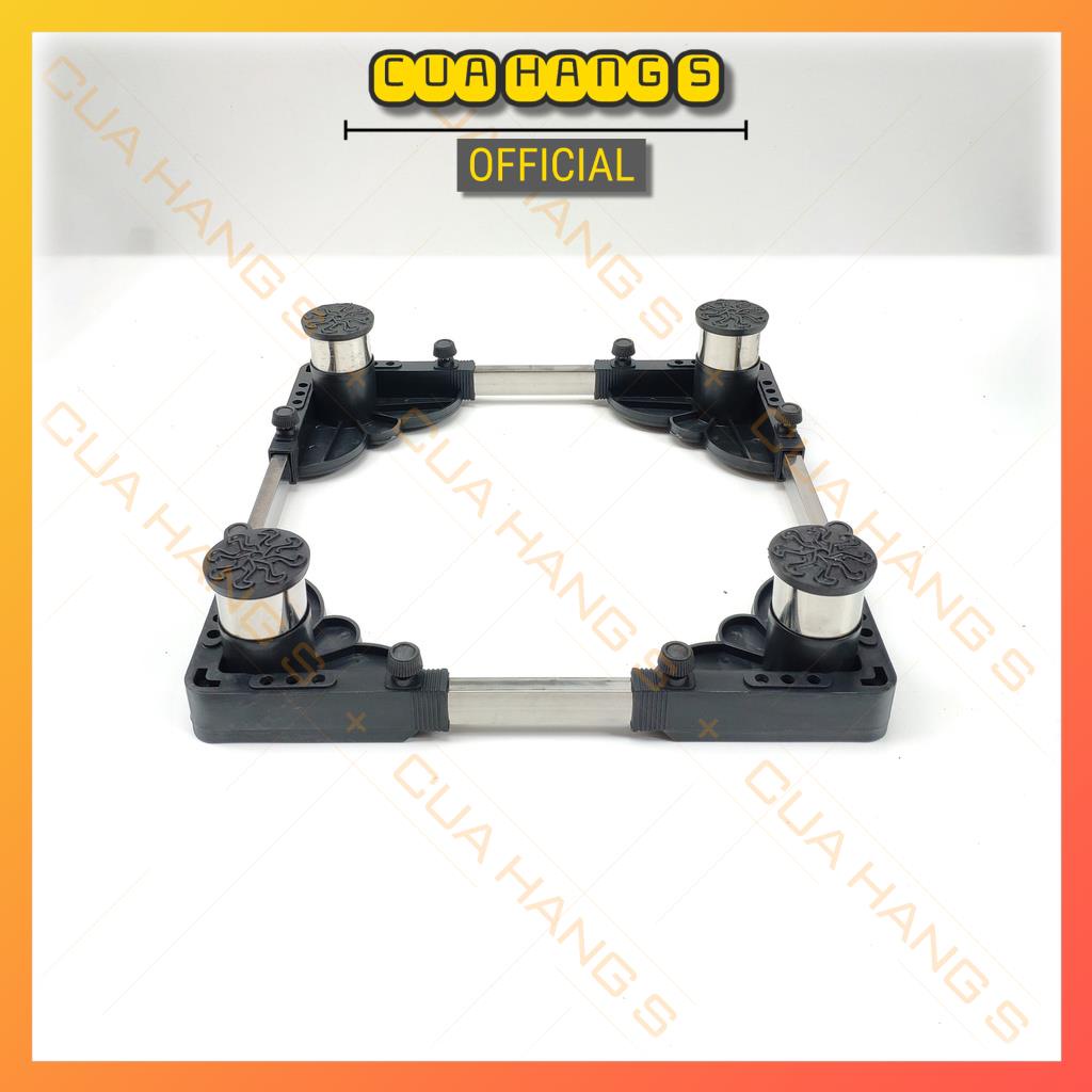 Kệ để chân máy lọc nước trụ inox không gỉ, điều chỉnh kích thước 4 chiều