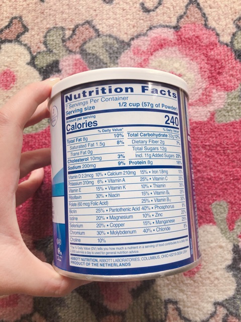 Sữa bột Ensure Mỹ mẫu mới nhất 400g HSD 1/12/2020