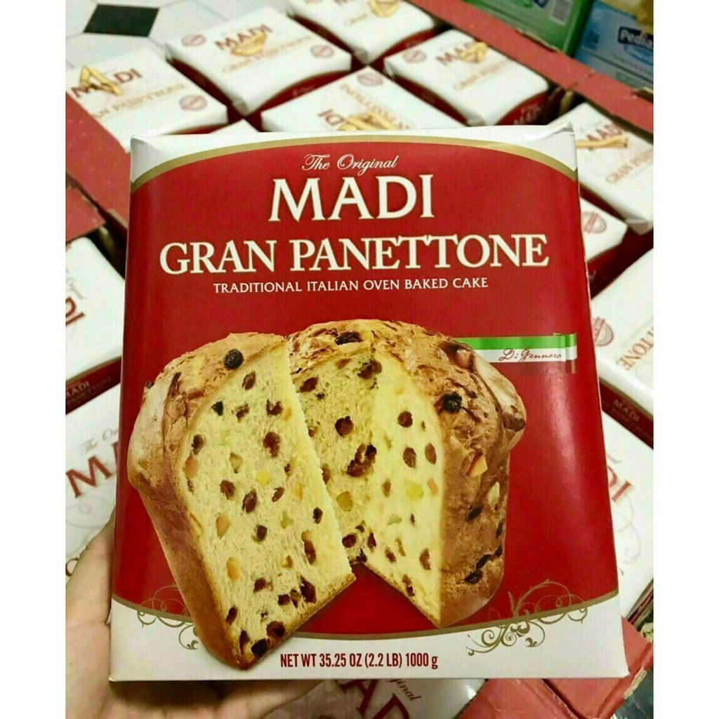 Bánh Madi Gran Panettone 1kg truyền thống của Ý
