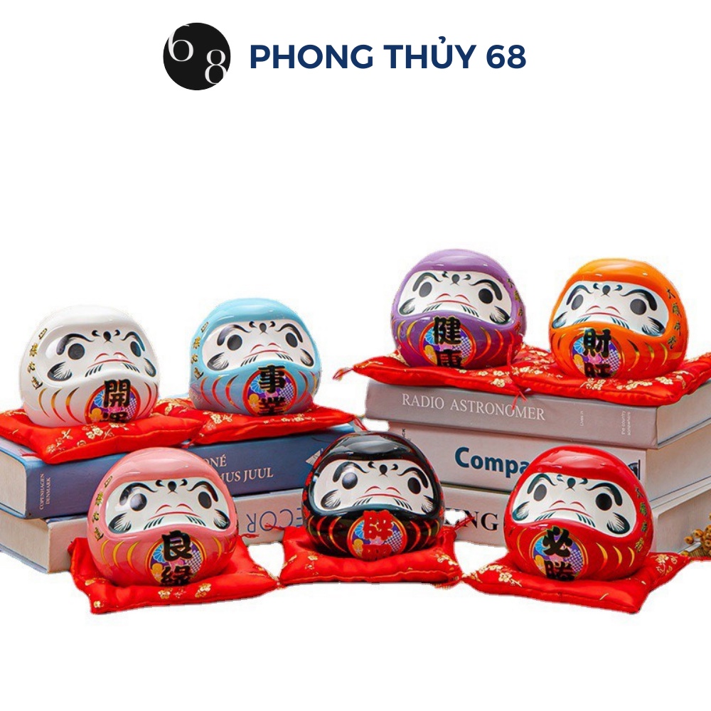 Mèo Thần Tài Daruma Búp Bê Nhật Bản May Mắn