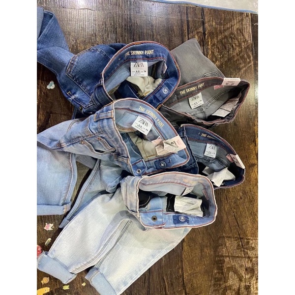 (Mẫu mới) Quần jean Zara skinny xuất xịn bé trai bé gái