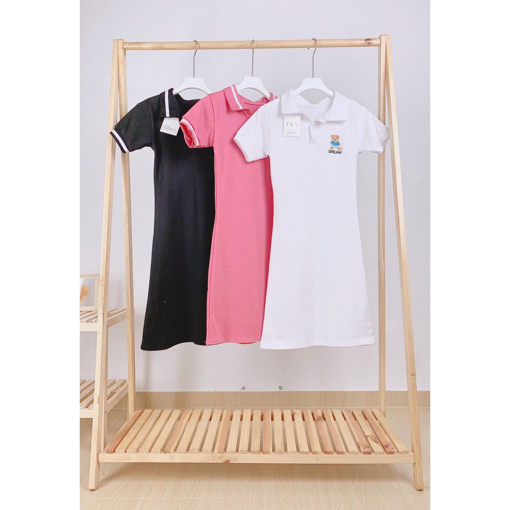Váy Polo body Tay Ngắn, Váy Body Nữ Dáng Ôm Chất Cotton Co Giãn 4 Chiều Năng Động | BigBuy360 - bigbuy360.vn