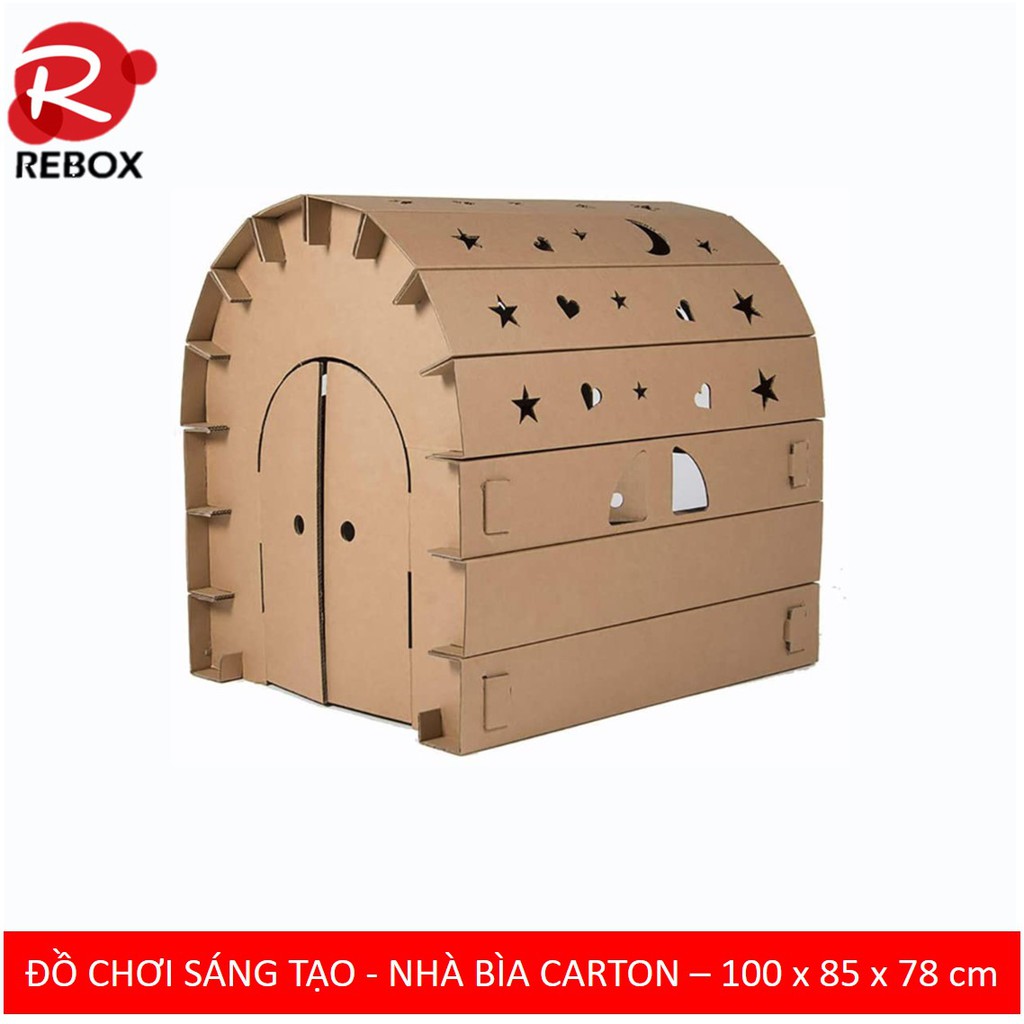 Nhà bìa carton cho bé - Đồ chơi sáng tạo ( Video kèm) - FREESHIP50K