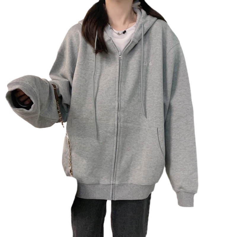 Áo len cardigan PERTY có mũ trùm đầu rộng rãi xu hướng thời trang mùa thu Hàn Quốc