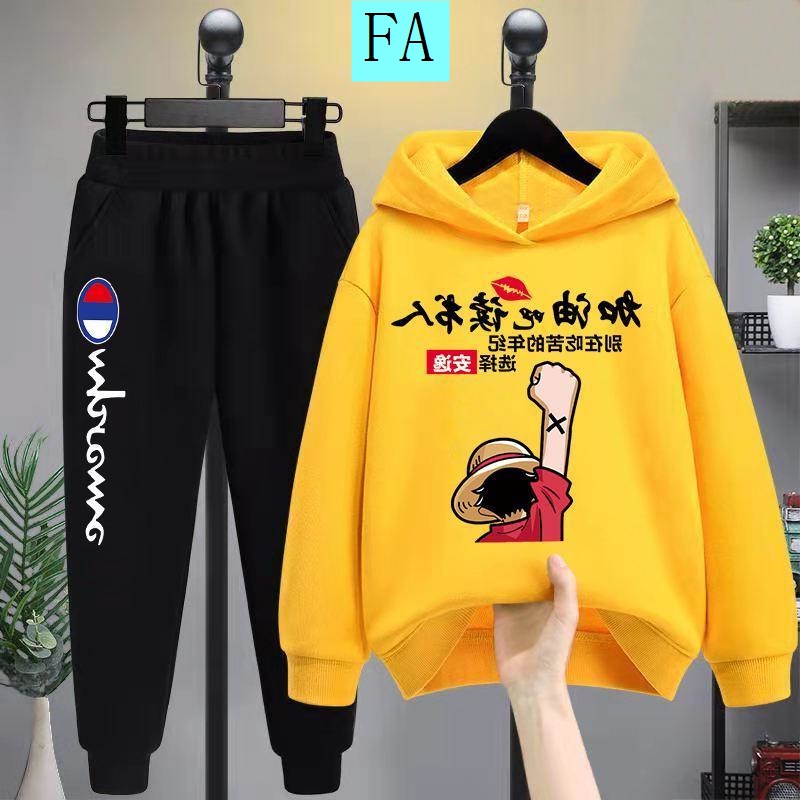 Set áo hoodie + quần dài kiểu dáng đơn giản thời trang dành cho bé trai