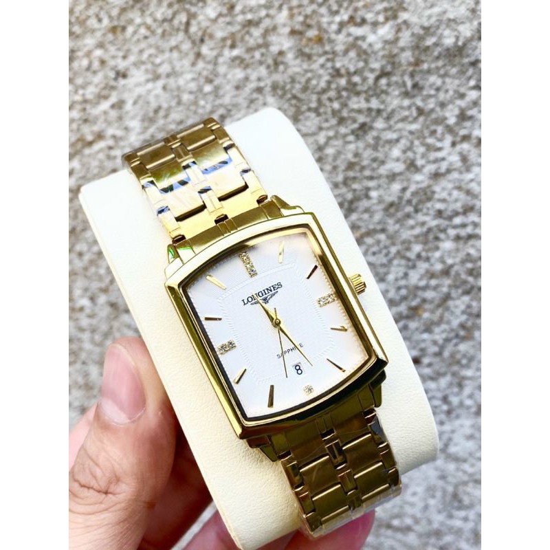 Đồng Hồ Nam Longines Mặt Vuông Máy Nhật Kính Sapphire | BigBuy360 - bigbuy360.vn