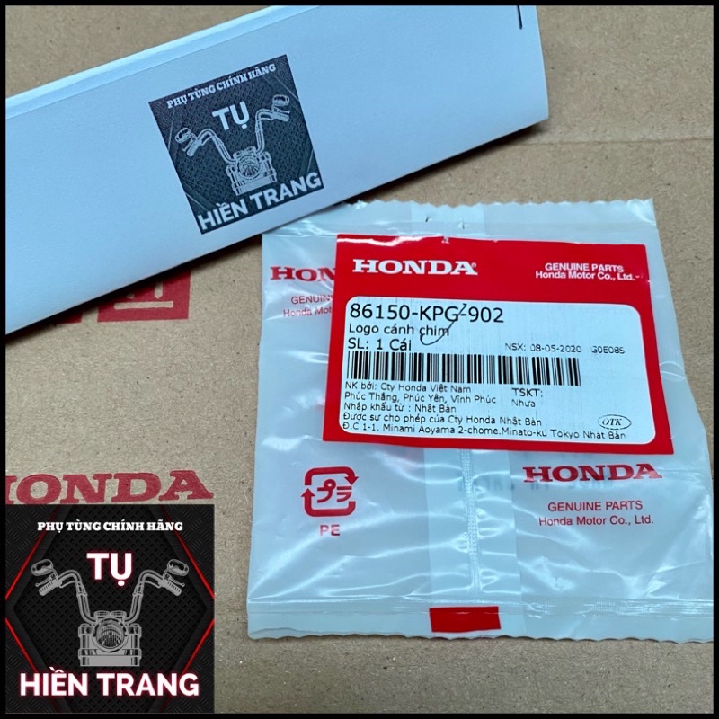 LOGO CÁNH CHIM HONDA VUÔNG Made in Japan CHÍNH HÃNG HONDA