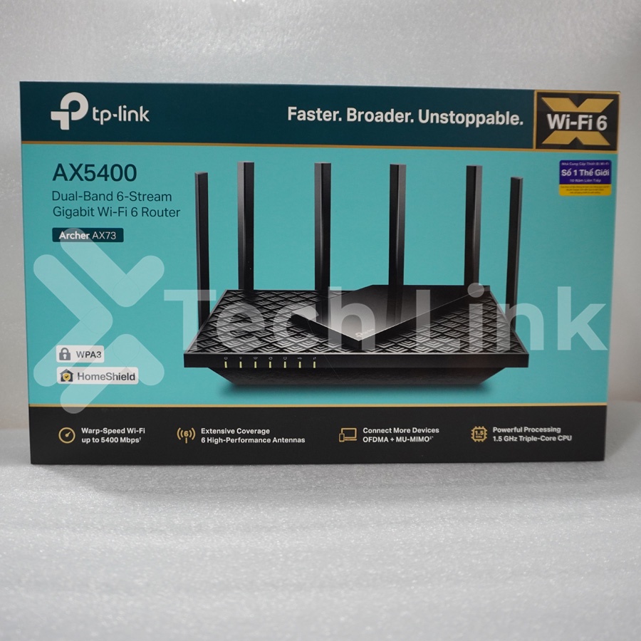[Hỏa tốc] Bộ Phát Router Wifi 6 TP-Link Archer AX73 Gigabit Băng Tần Kép AX5400