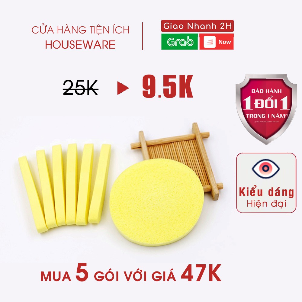 Bông Nở Tẩy Trang Dạng Né - Bông Nở Rửa Mặt | BigBuy360 - bigbuy360.vn