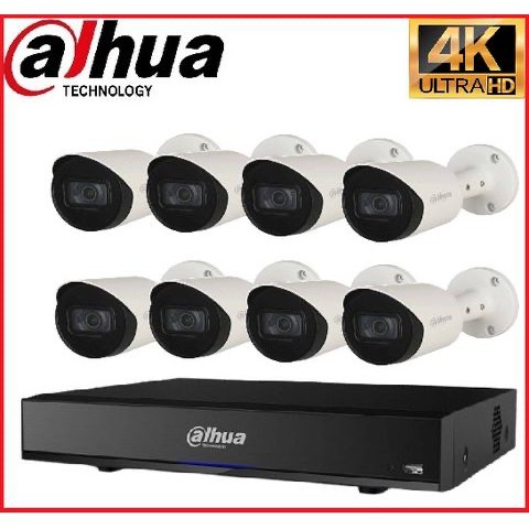 Trọn gói Camera Cao cấp 4K 02 - 8 camera Dahua (8MP)