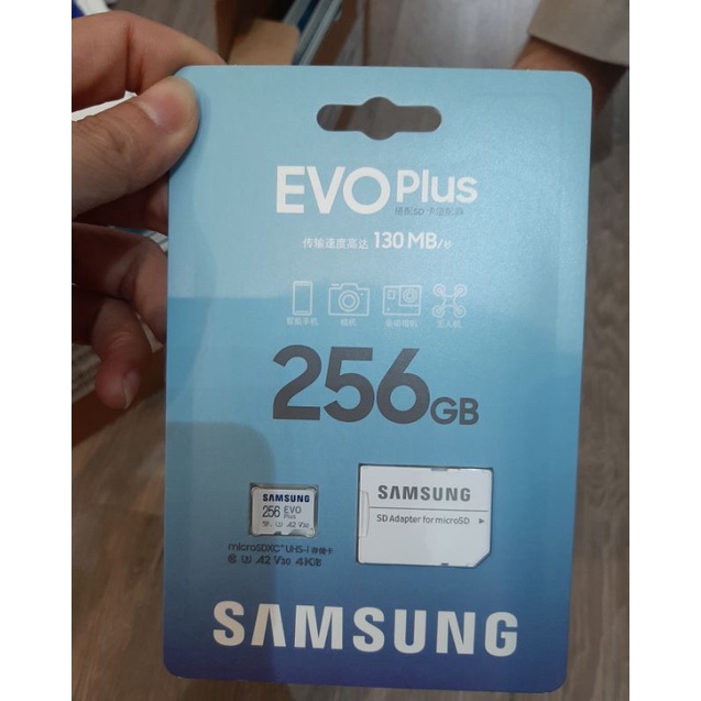 Thẻ nhớ MicroSD Samsung Evo Plus 256Gb / 512Gb U3 - bảo hành 5 năm